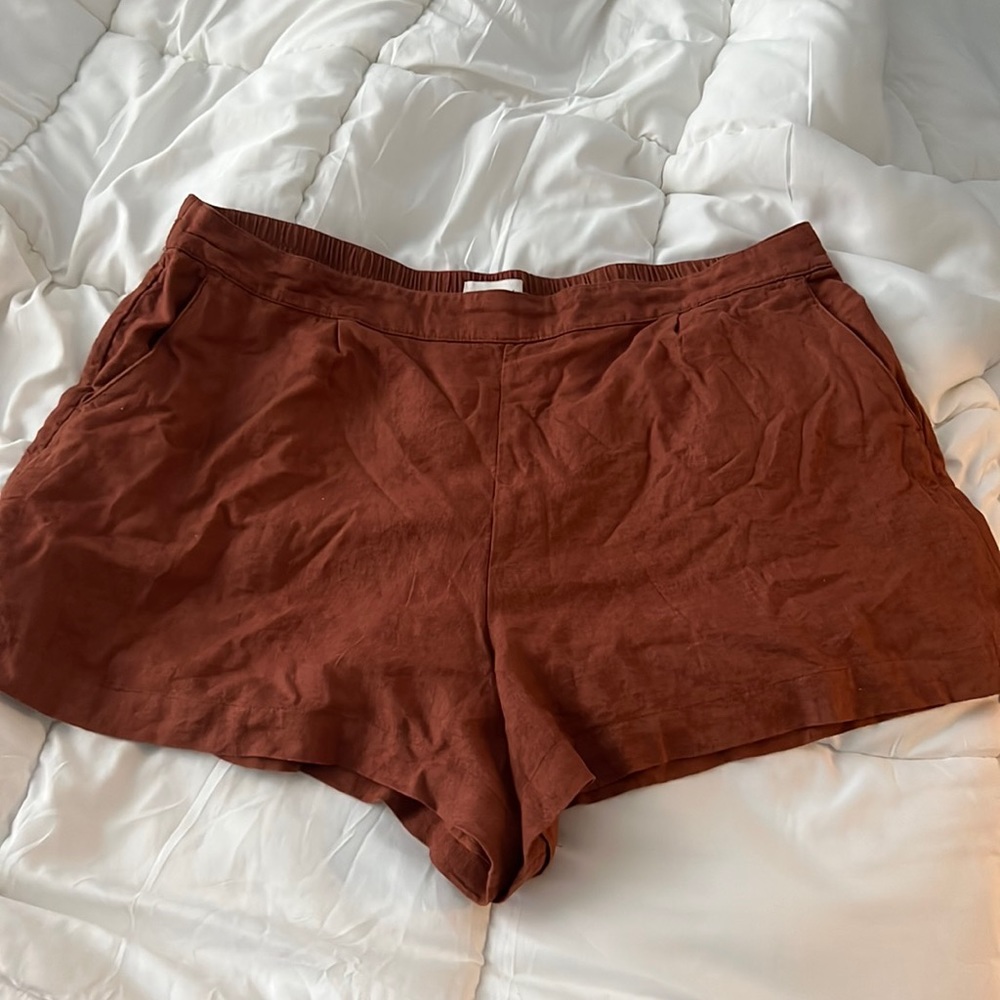 Abercrombie Brown Linen Shorts